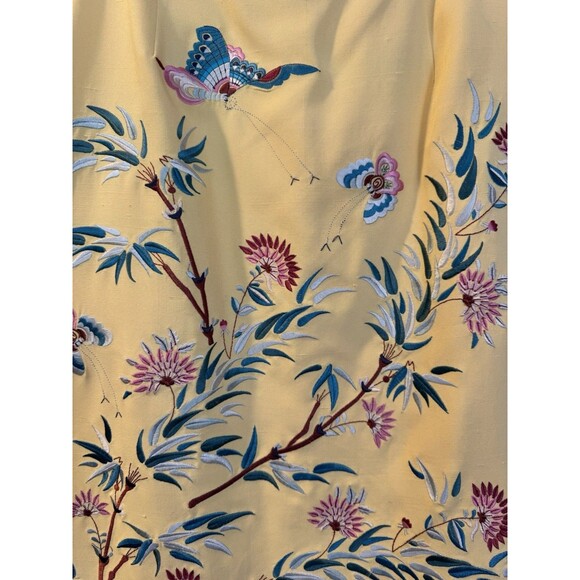 Carlisle Collection Designer Skirt Sz 8 Silk Embroidered Tapestry Multicolor - Picture 8 of 12